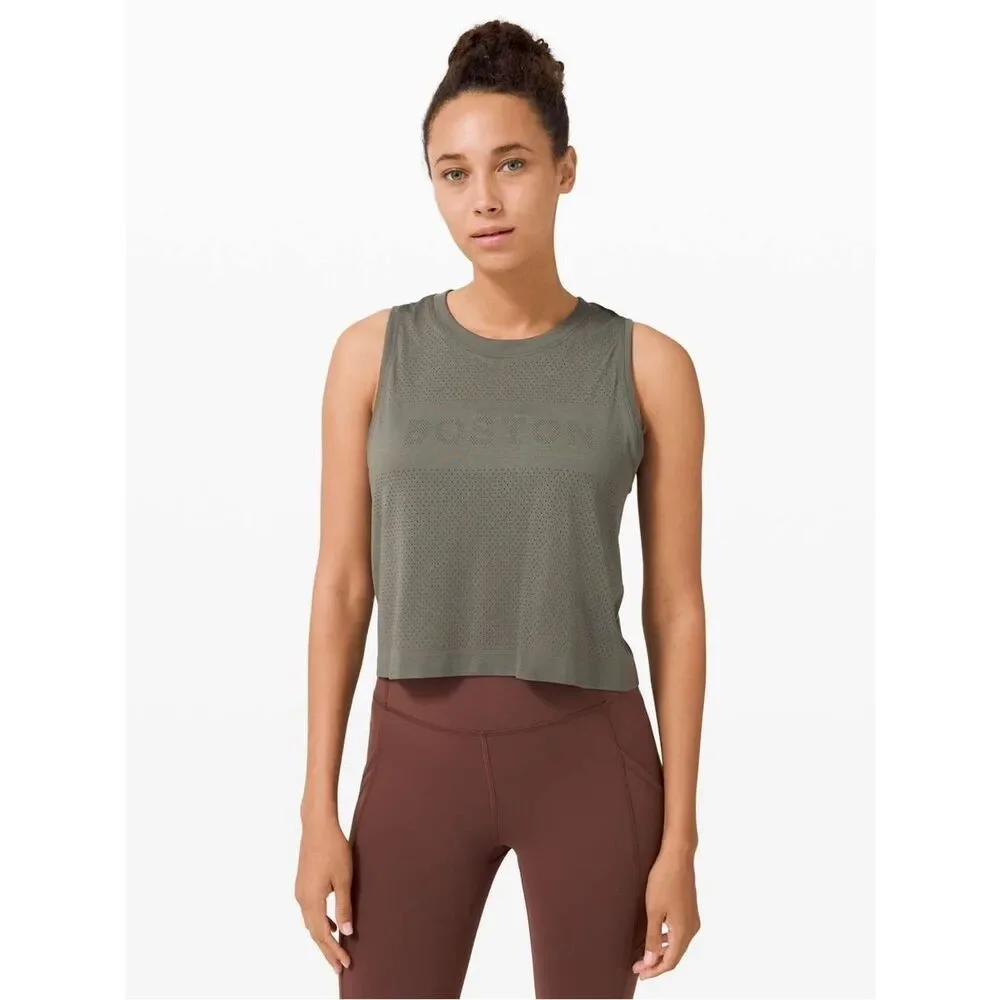Lululemon Swiftly Breathe Crop Tank